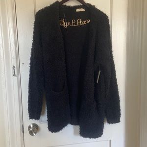 Delightfully Furry Oversized Cardigan